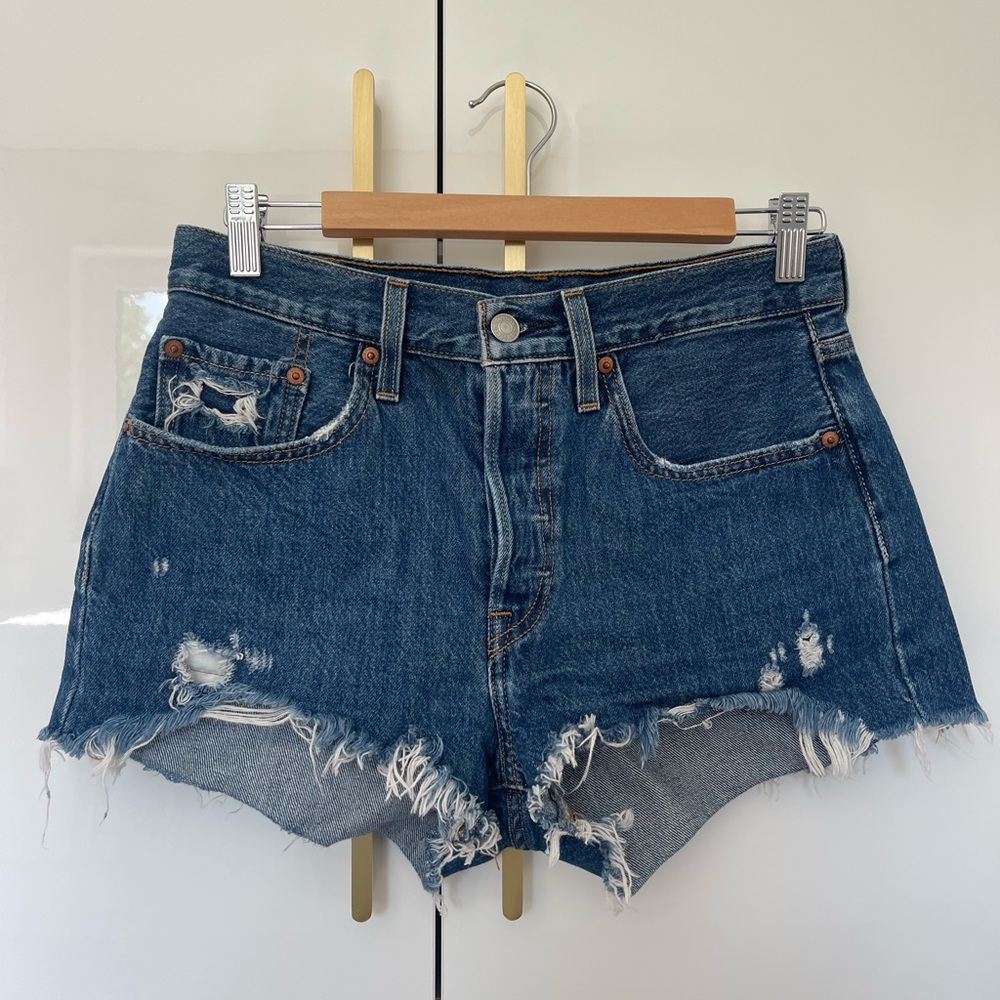 Levi's 501 Original High Rise Denim Shorts